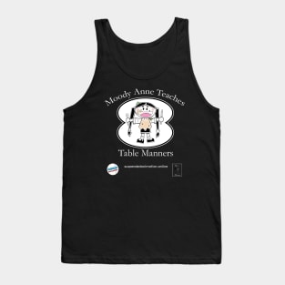 Moody Anne Teaches Table Manners Book Cover Tank Top